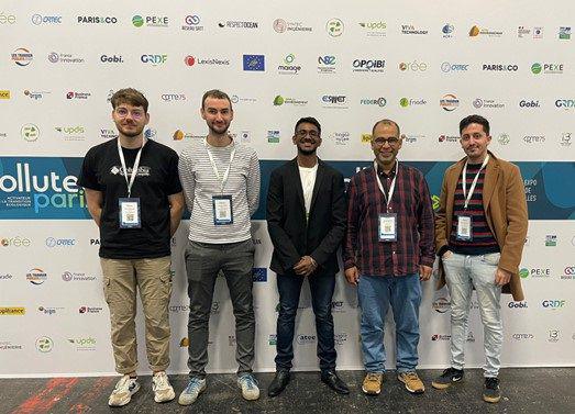 The team at Pollutec, Innovation Challenge finalist