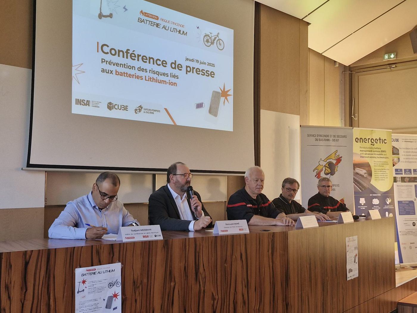 Press conference with the SIS 67 on lithium-ion battery risks